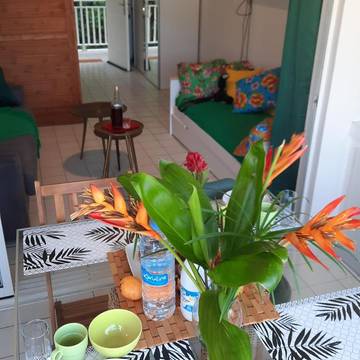 Gîte pour 2 personnes, avec balcon et vue dans Plage de l'Autre Bord