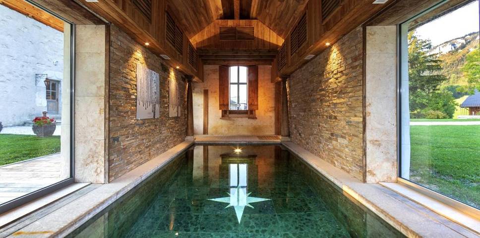 Chalet pour 20 personnes, avec piscine et vue ainsi que terrasse et jardin à Lans-en-Vercors - 3