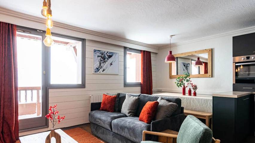 Chalet pour 9 personnes, avec balcon, animaux acceptés à Val Thorens - 4
