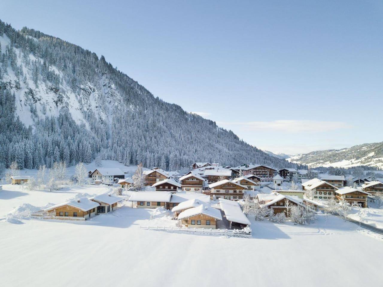 Almdorf Tirol in Grän, Allgäuer Alpen (Österreich)