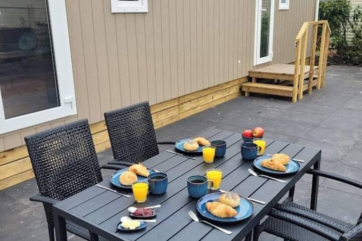 Chalet voor 6 personen, met zwembad in Hardenberg