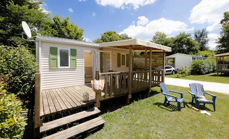 Mobil home pour 2 personnes, avec bassin pour enfant à Montpon-Ménestérol - 2
