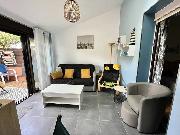 Proche Et Plage Et Commerces: pavillon 4 couchages climatisé et parking in Port-la-Nouvelle, Côte méditerranéenne (France)