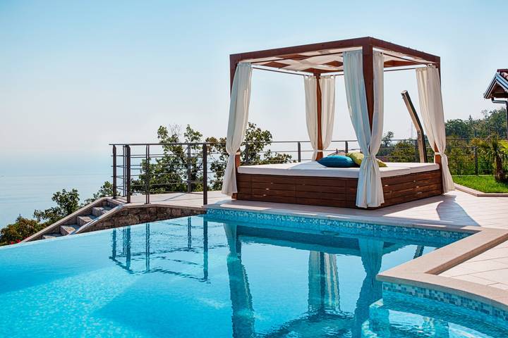 Villa pour 8 personnes, avec balcon/terrasse et terrasse dans Grad Opatija - 4