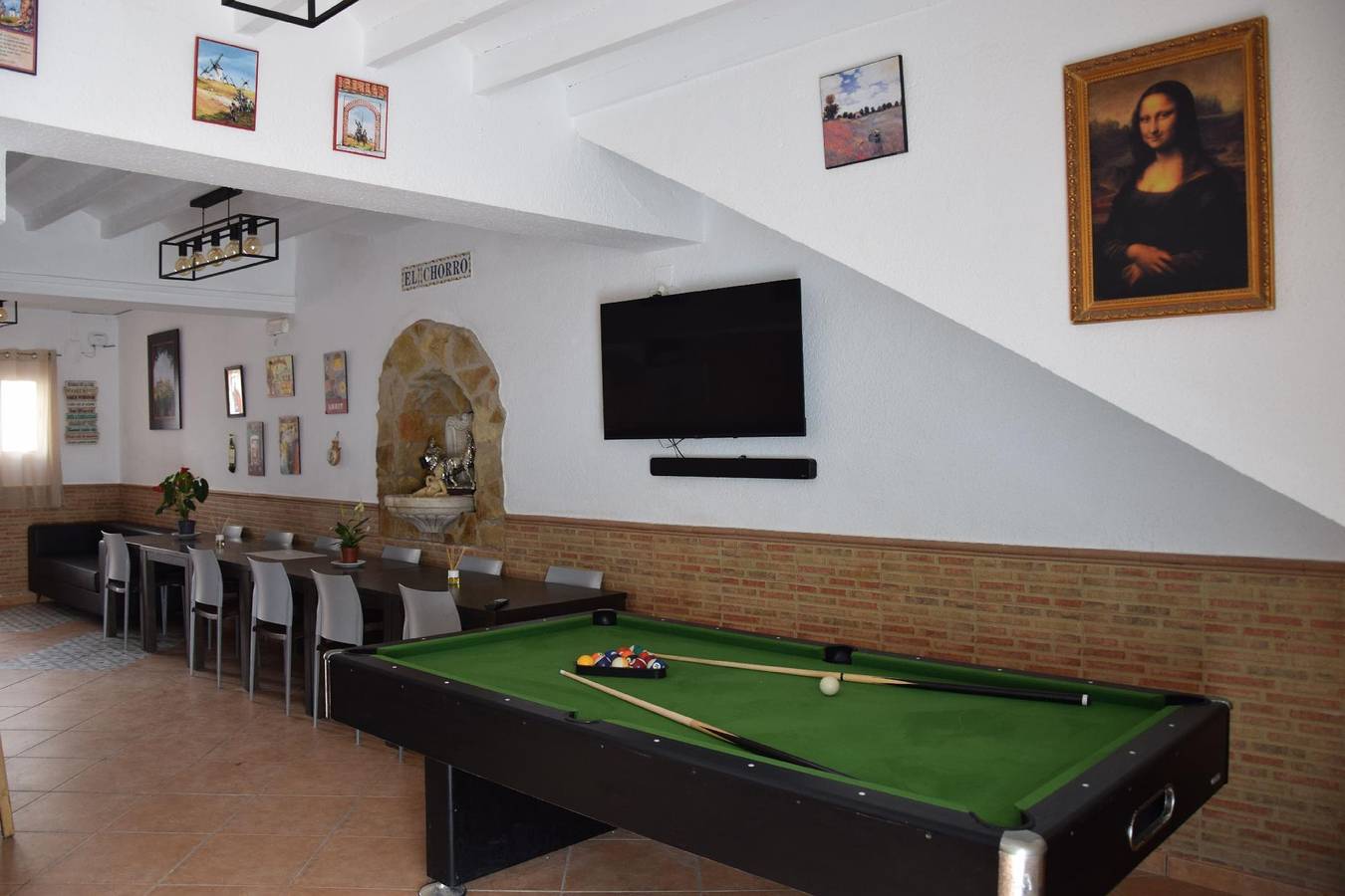 Chalet "Casa El chorro" con bar privado y barbacoa in Castalla, Interior de Alicante