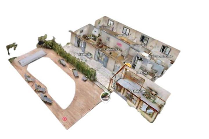 Location de vacances pour 9 personnes, avec terrasse ainsi que piscine et jardin à Saint-Laurent-des-Hommes - 3