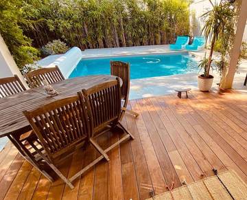 Cottage pour 6 personnes, avec jardin et piscine à Le Pian-Médoc