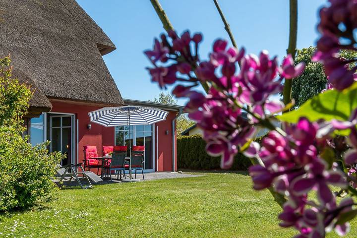 Ferienhaus für 4 Personen, mit Sauna und Garten sowie Ausblick, mit Haustier in Wieck am Darß