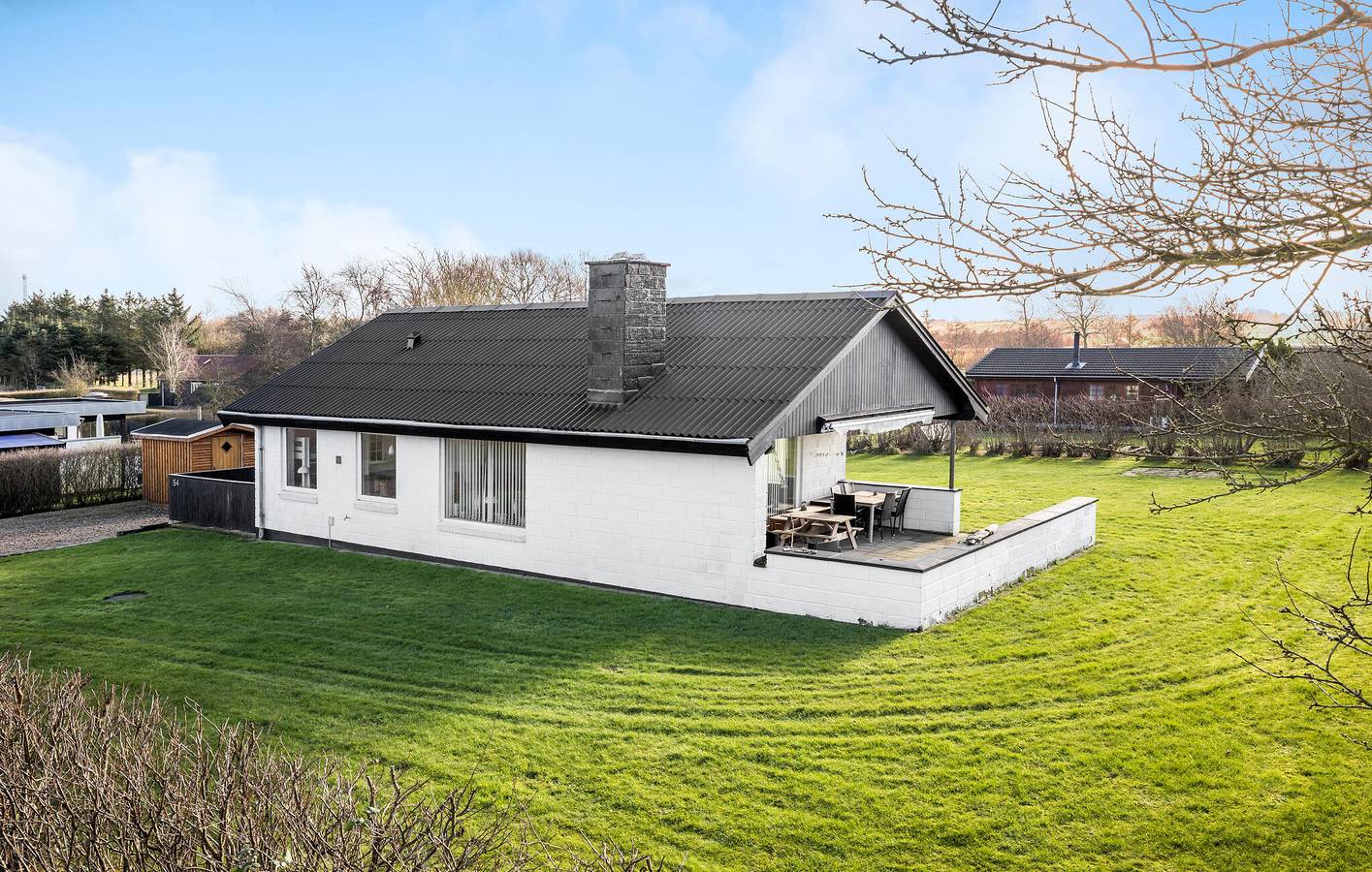 Ferienhaus für 6 Personen mit Terrasse in Livbjerggård, Limfjord in Westjütland