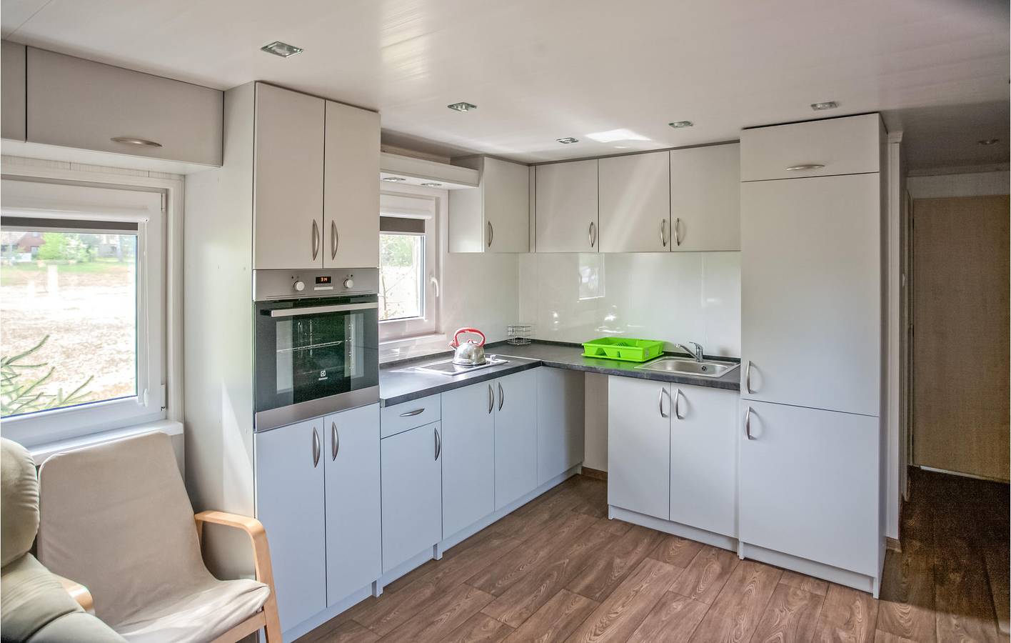 Ferienhaus für 6 Personen mit Terrasse in Powiat Olsztyński