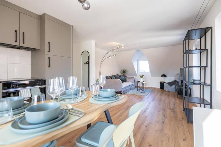 Gîte pour 4 personnes, avec balcon à Arbon