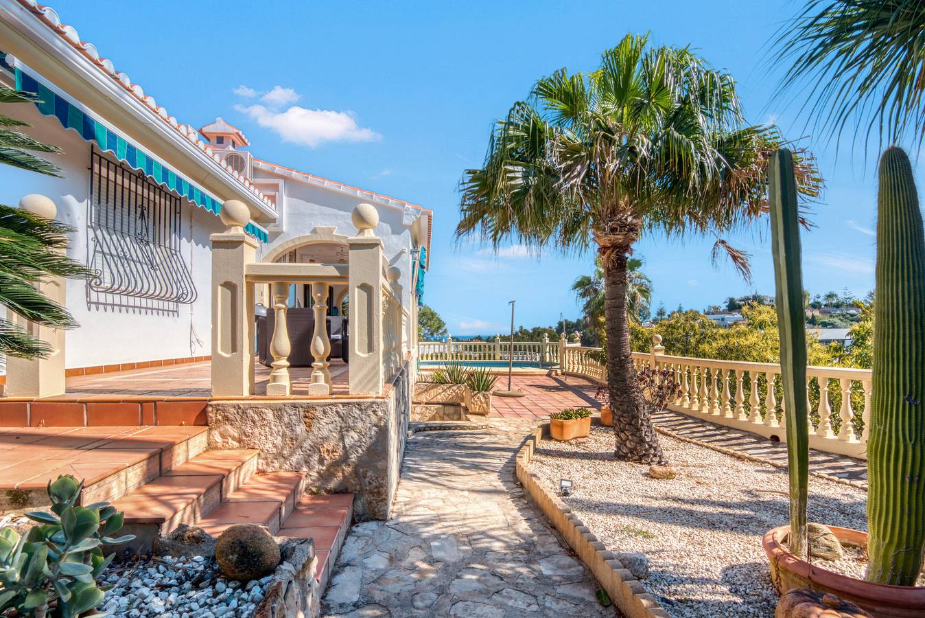 Casa de vacaciones 'Vizcaya' con vistas a la montaña, Wi-Fi y aire acondicionado in Montgó, Dénia