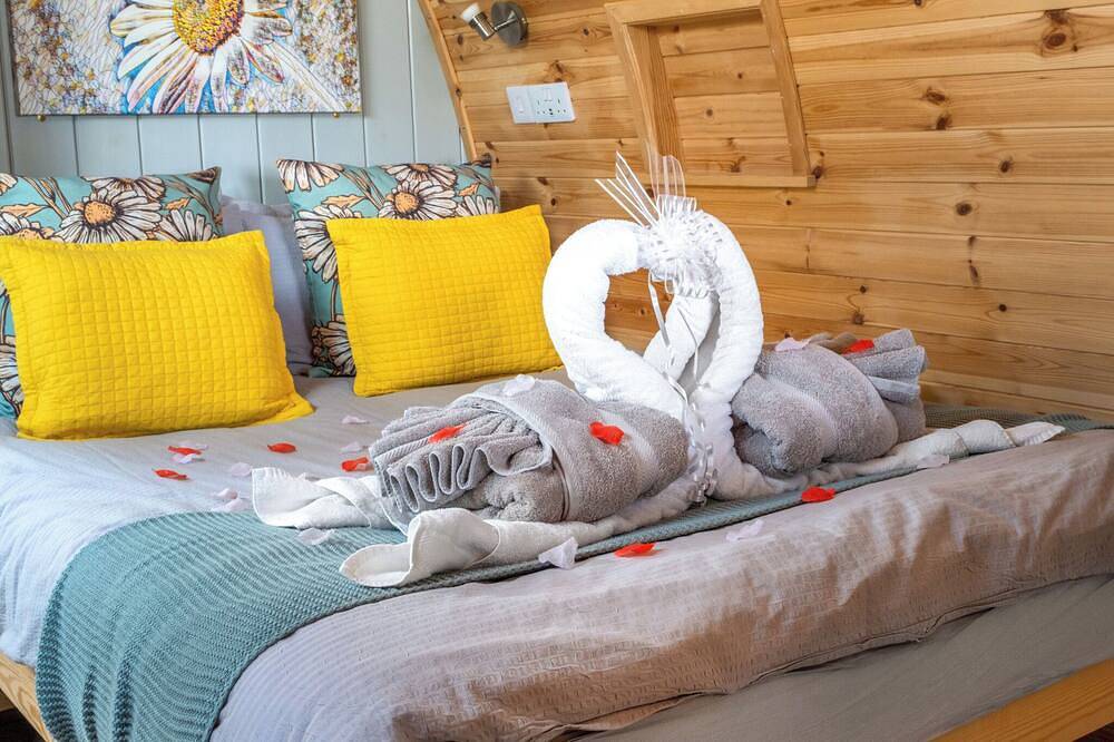 Luxury Castle Pod with Hot Tub Pet Friendly in Kielder Forest Park