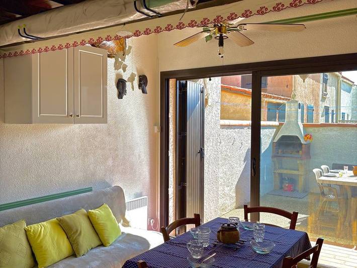 Gemütliches Ferienhaus, direkter Strandzugang, Parkplatz, Klimaanlage, 4 Pers. in Le Barcarès, Côte d'Améthyste