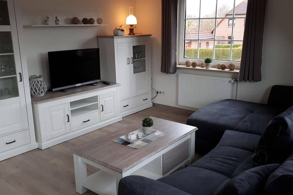 Ganze Wohnung, Sonnige Ferienwohnung mit Balkon und Teichausblick in Moormerland, Nordseeküste