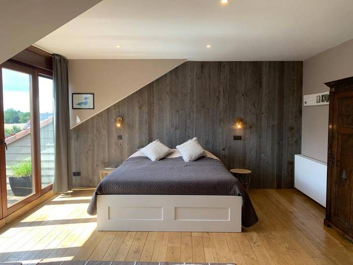 Chambre d’hôte pour 2 personnes, avec Terrasse ainsi que Jardin et Vue dans la Province du Brabant wallon