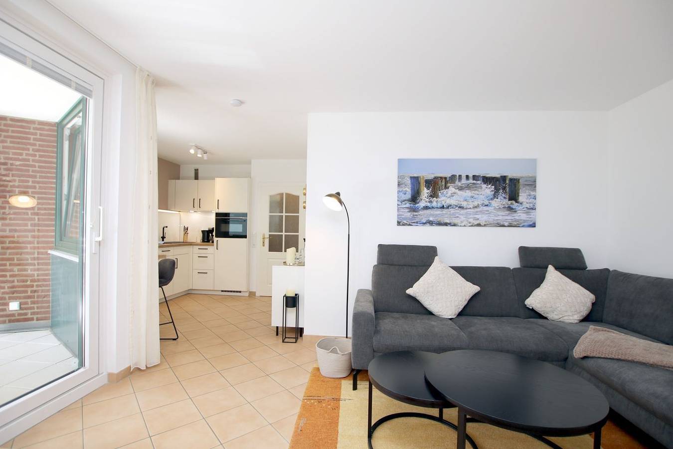 Ganze Wohnung, Ferienwohnung in Wyk/ Südstrand mit ca. 60m² und 3- Zimmern in der Hochpaterre in Wyk auf Föhr (Stadt), Wyk auf Föhr