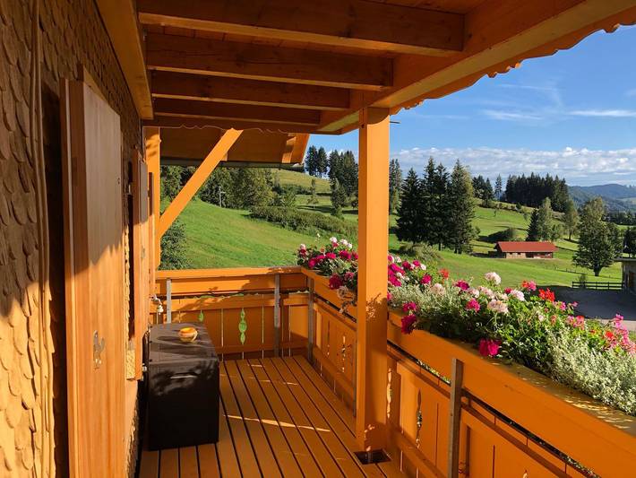 Ferienwohnung für 5 Personen, mit Balkon in Oberstaufen