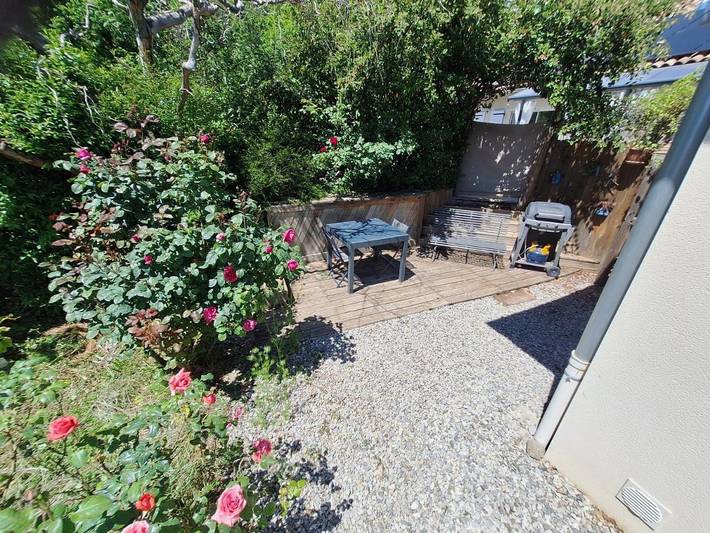 Appartement de vacances pour 5 personnes, avec Terrasse ainsi que Jardin et Vue