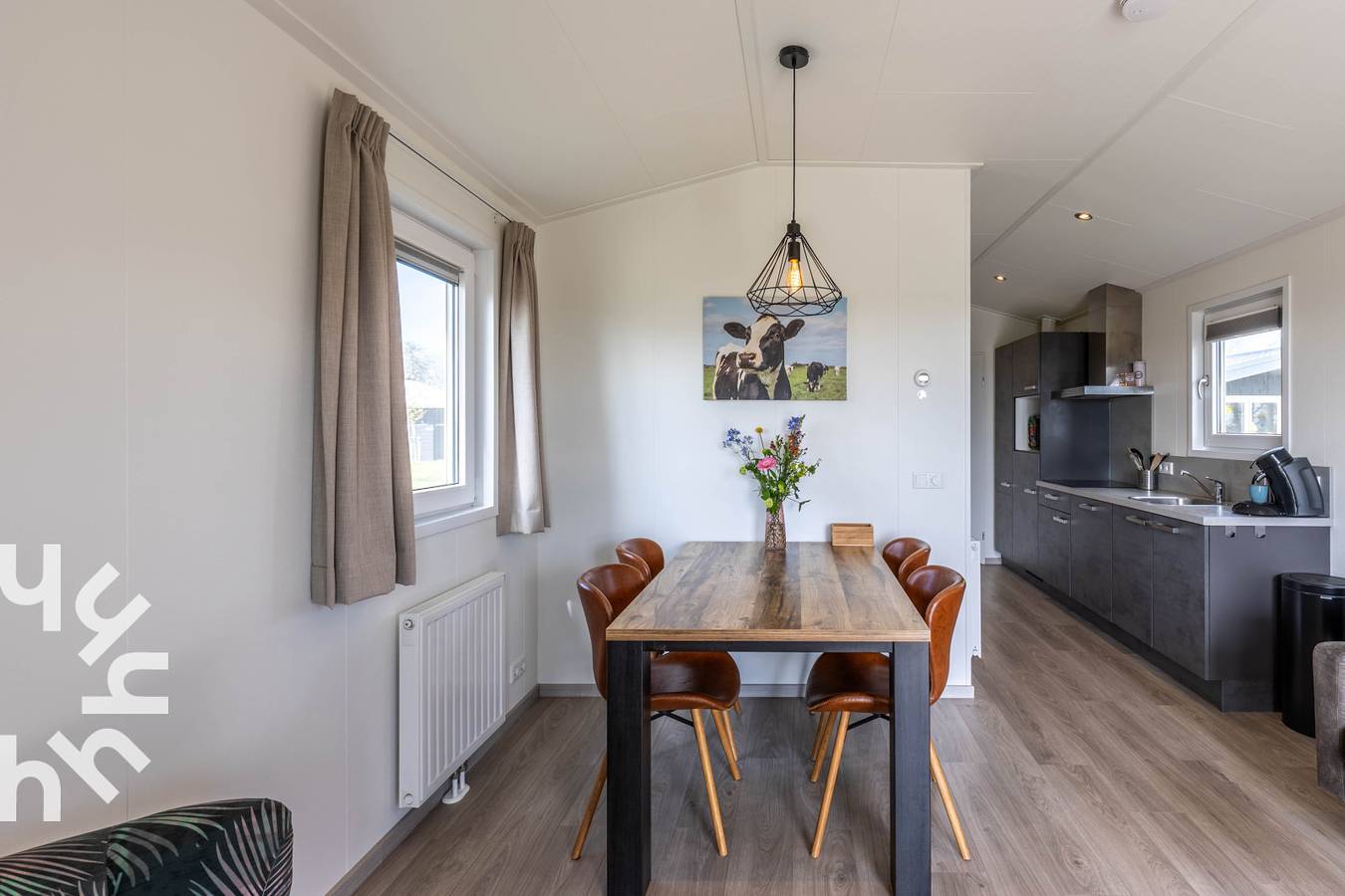 Beautiful rural 4-person chalet on the Vecht in Weesp, Groene Hart