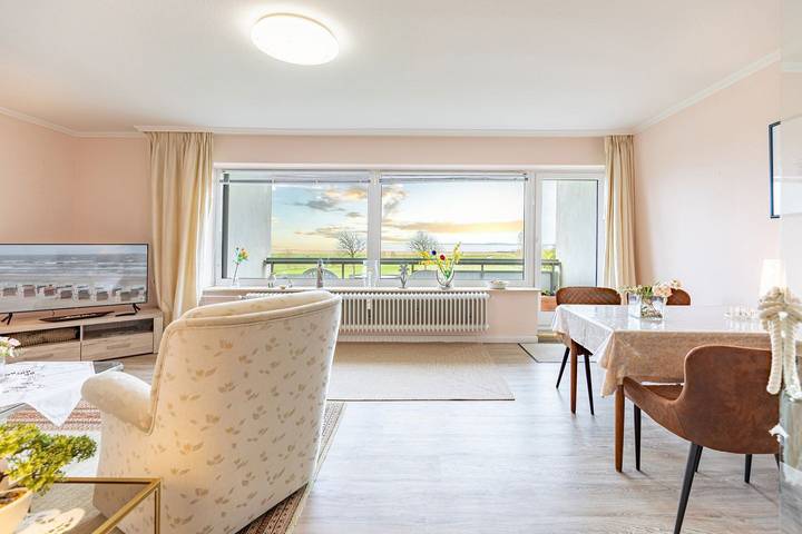 Ferienwohnung für 3 Personen, mit Balkon und Ausblick in Schobüll