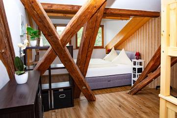 Ferienwohnung für 6 Personen, mit Balkon und Garten in Sankt Oswald-Riedlhütte