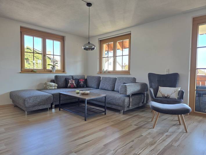 Apartamento inteiro, Apartamento n.º 6 Rieselestein com vista para a montanha, jardim partilhado e Wi-Fi in Höchenschwand ort, Hochenschwand