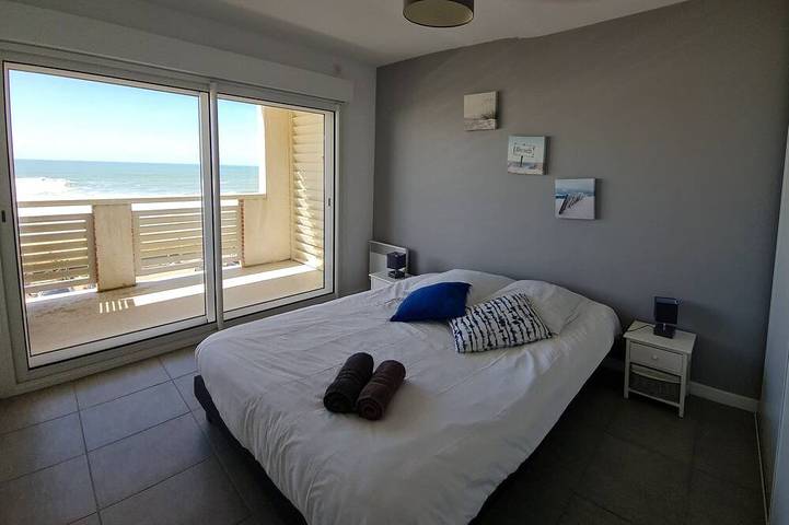 Ganze Wohnung, T3 65m2 + Terrasse 15m2 Meerblick, 6 Personen, kostenloses WIFI, Parkplatz inbegriffen, Nr. 5 in Lacanau Ocean, Lacanau