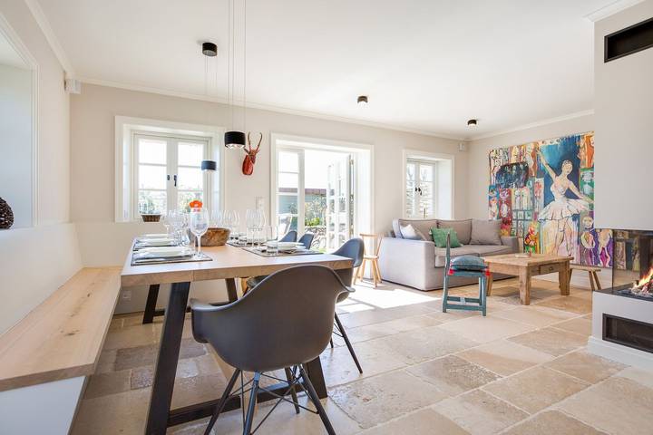 Luxushausteil unter Reet. Ca. 126 qm Nutzfläche für bis zu 6 Gäste im Eg/Ug/Og in Wenningstedt, Sylt