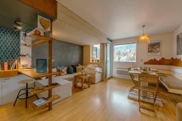Gîte pour 4 personnes, avec balcon, adapté aux familles à Chamonix-Mont-Blanc
