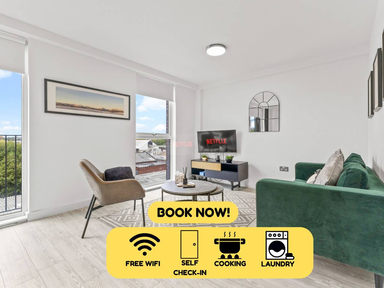 Appartement entier, Modern 2Br Urban Nest In Salford, Manchester for 4 in Grand Manchester