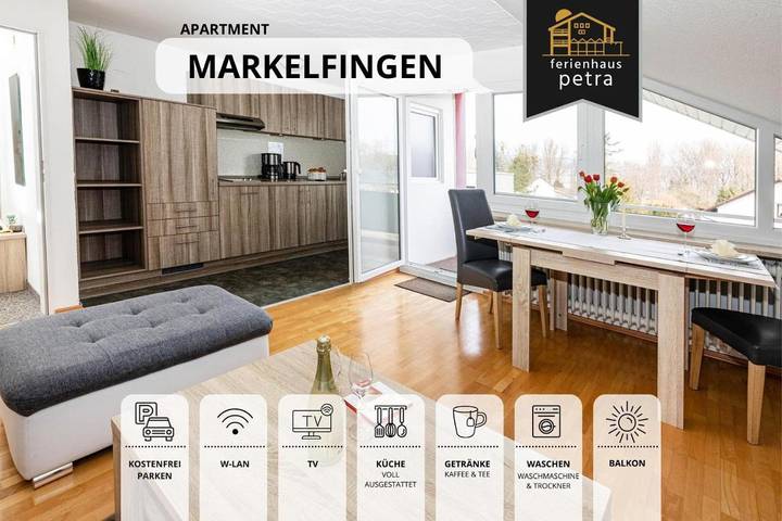 Ferienwohnung für 4 Personen, mit Balkon und Garten sowie Ausblick in Mettnau - 2
