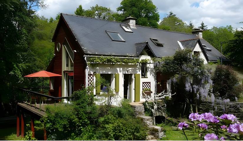 Location de vacances pour 4 personnes, avec jardin, adapté aux familles à Malansac