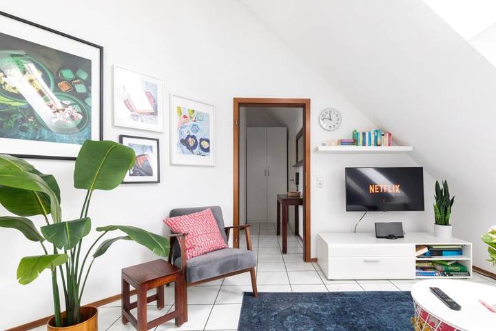 Ferienwohnung für 4 Personen, mit Garten und Ausblick in Hemsbach