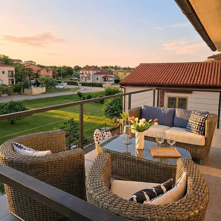 Ferienwohnung für 5 Personen, mit Balkon/Terrasse in Funtana