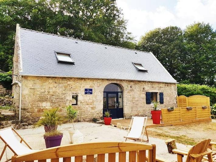 Maison de vacances pour 5 personnes, avec Terrasse ainsi que Jardin et Vue