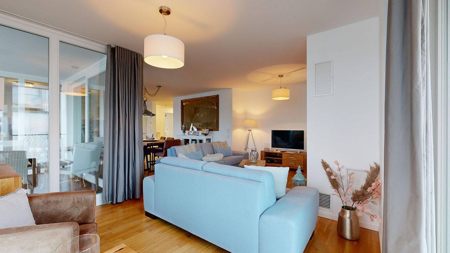Hel leilighet, Luxus-Wohnung mit hochwertiger Ausstattung, vielen Extras, strandnah, Meerblick in Ostseebad Binz, Binz