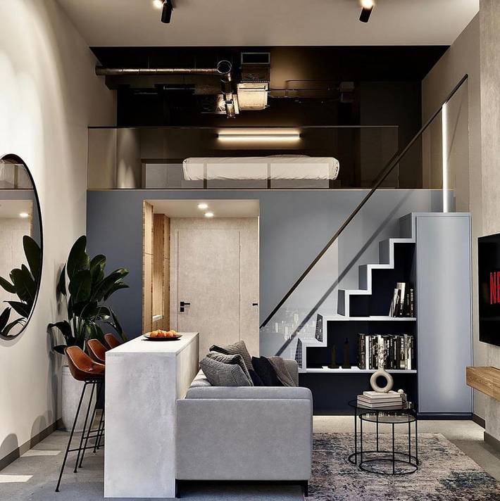 Loft dla 3 osób, z widok w Warszawa