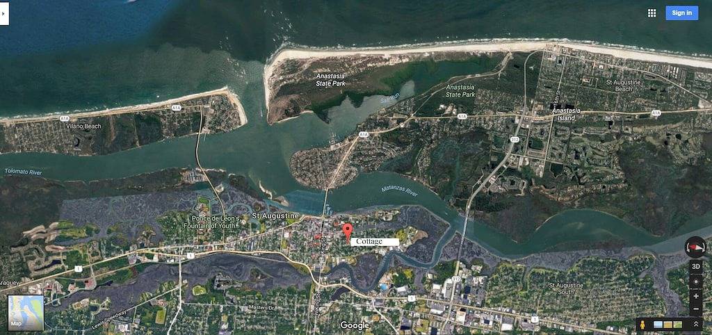 Historisches Downtown Shotgun Cottage (Nicht vom Hurrikan Irma überflutet) in St. Augustine, St. Johns County