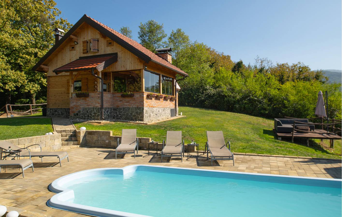 Ferienhaus für 6 Personen mit Pool in Zagreb und Umgebung