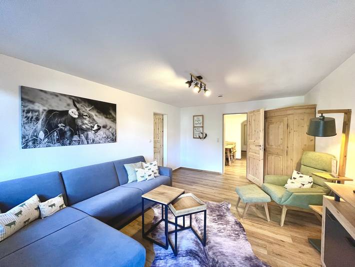 Ferienwohnung für 4 Personen, mit Terrasse und Ausblick in Oberstdorf
