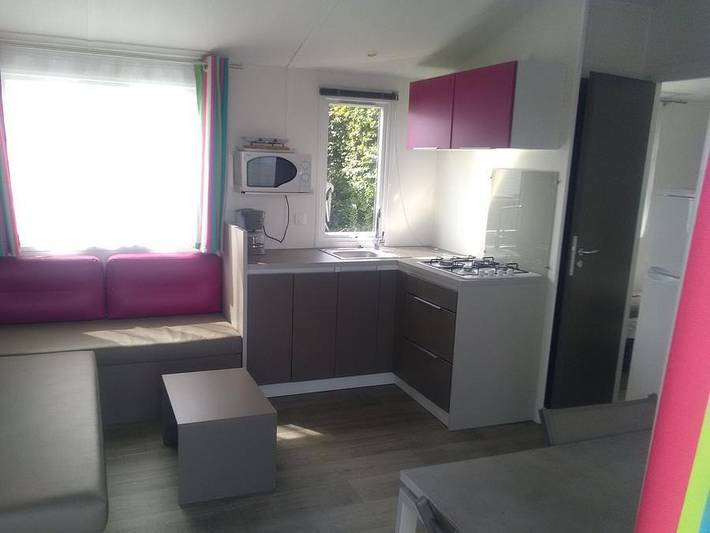 Camping Les Ammonites - Mobilheim 6 personen - B + - Meerblick in Auberville, Lisieux und Umgebung