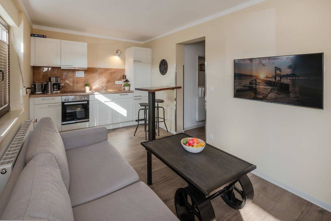Ganze Wohnung, Gemütliche Ferienwohnung in Heringsdorf mit Garten, nur 700 m vom Strand entfernt in Drei Kaiserbäder, Heringsdorf