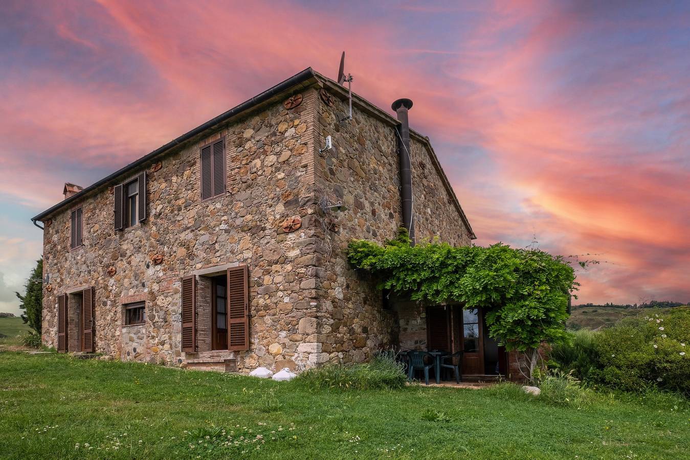 Hel lejlighed, Ferielejlighed for 2 personer med have in Radicofani, Val d'Orcia