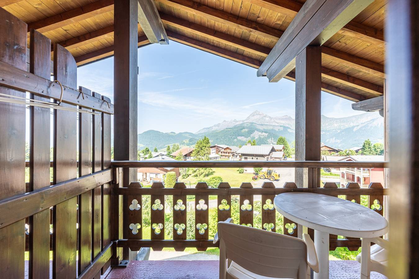 Studio entier, Studio '17 - Le Tetras' avec vue sur les montagnes, balcon et Wi-Fi in Cohennoz, Région d'Albertville