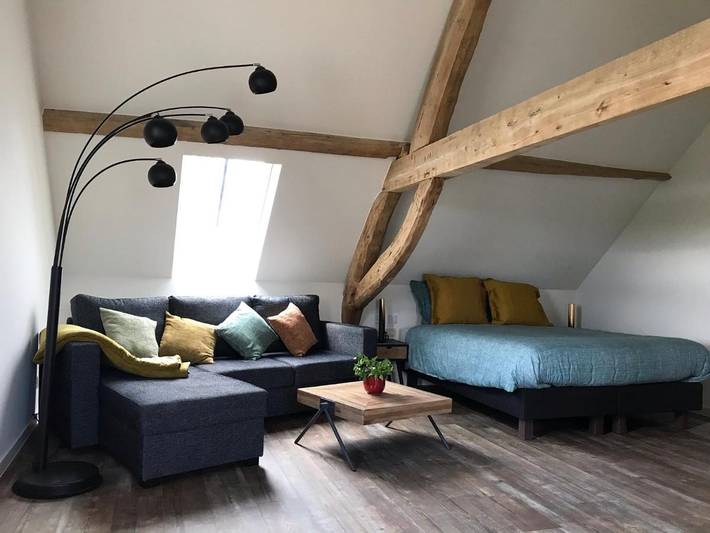 Chambre d’hôte pour 2 personnes, avec Terrasse ainsi que Jardin et Vue à Zwalm