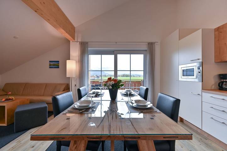 Ferienwohnung für 4 Personen, mit Balkon und Sauna sowie Ausblick in Schwangau - 3