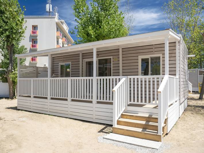 Mobil home pour 6 personnes, avec Terrasse et Piscine à Rimini