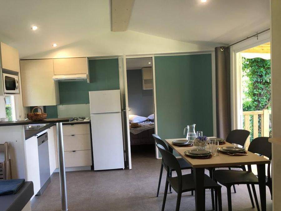 Flower Camping et Base de Loisirs de Rouffiac - Mobilhome 8 personnes - Mobil-home Aqua Premium 43 m² - 3 chambres 6/8 pers in Angoisse (Dordogne), Périgord Vert