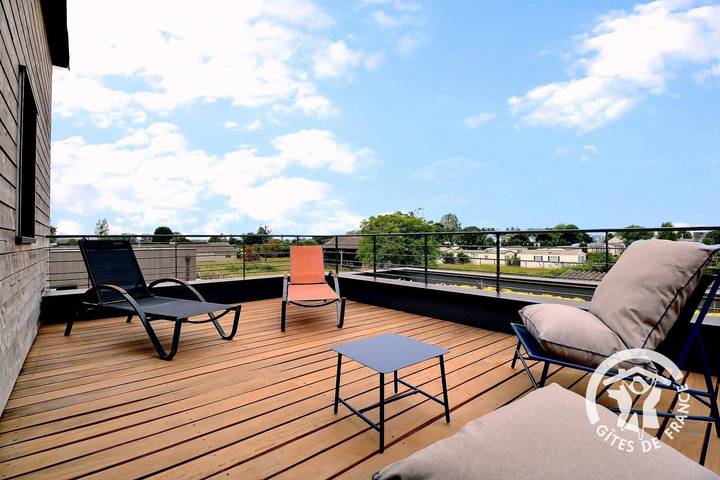 Chambre d’hôte pour 2 personnes, avec terrasse ainsi que jardin et vue à la Baie du Mont-Saint-Michel - 3